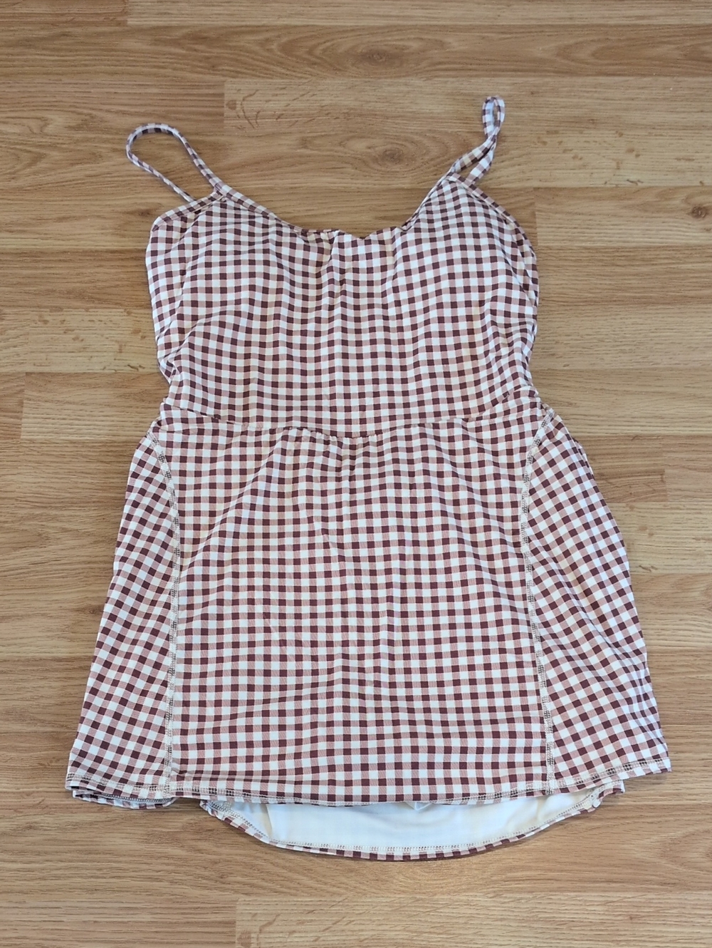 JoyLab Gingham Active Dress Size Medium